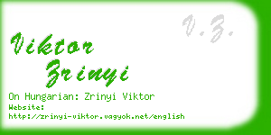 viktor zrinyi business card